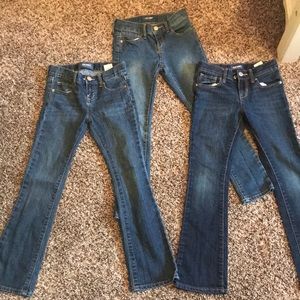 Lot of girls old navy jeans